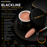 Fibre Gel - Dark Nude VIP  | Blackline premium quality UV Gel | 50g
